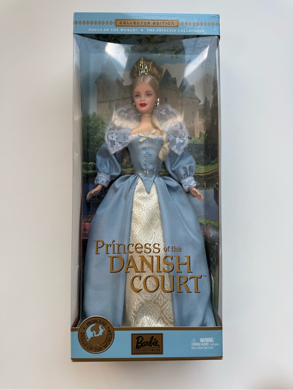2002 NRFB Barbie Princess of the Danish Court Doll- Princess Dolls of the World